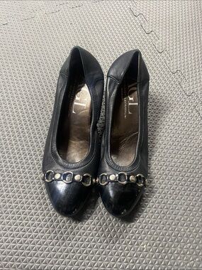 Attilio Giusti Leombruni AGL Black Leather Pumps Shoes 39 / 8.5